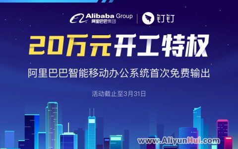 阿里钉钉酷公司开工季：20万元开工特权！