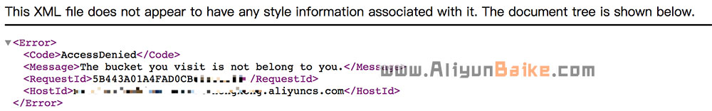 阿里云OSS外网访问AccessDenied