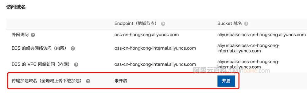 阿里云对象存储OSS传输加速
