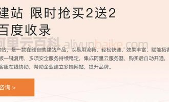 阿里云建站营销智选保证百度收录3000+网站模板