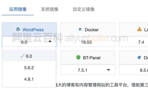 阿里云轻量服务器WordPress应用镜像安装配置网站上线全流程