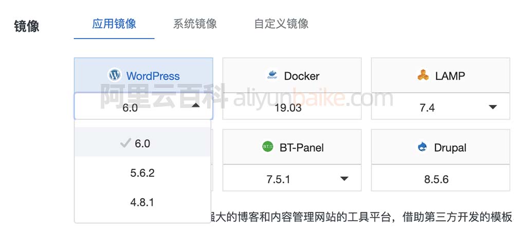 WordPress应用镜像