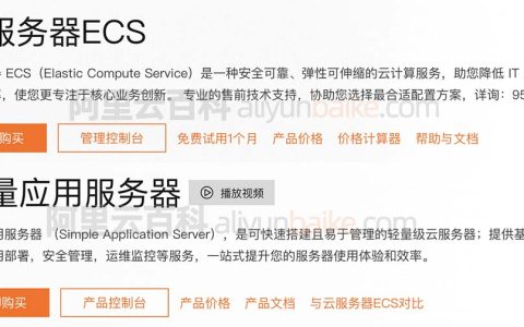 阿里云服务器详解（配置选择/使用入门）