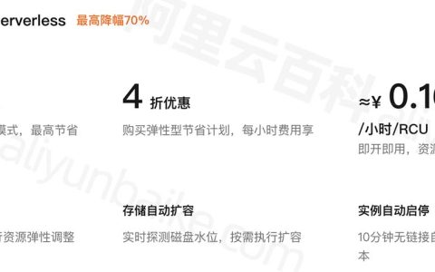 阿里云数据库RDS Serverless优惠大降价，最高降幅70%