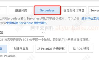 阿里云PolarDB数据库Serverless是什么计费类型？