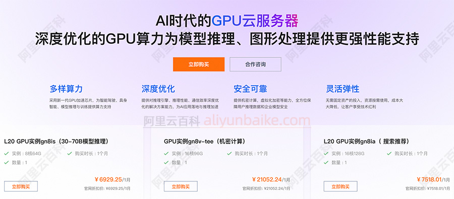 阿里云GPU服务器EGS