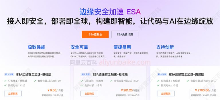 阿里云ESA可以用不备案域名?