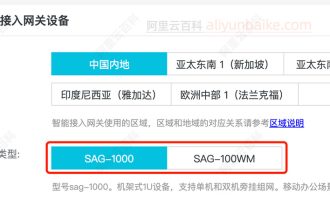 阿里云智能接入网关设备SAG-1000和SAG-100WM有什么区别？